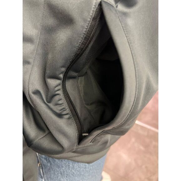 Adidas Men Gray Essential Three Stripe Zip Front Jacket Size XL - Picture 7 of 13